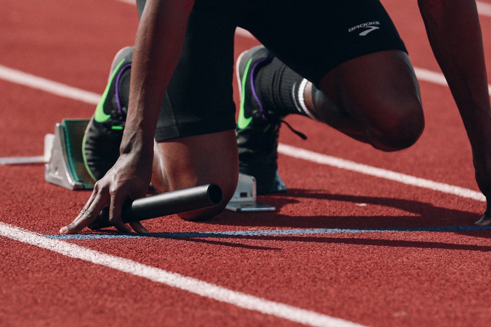 Sport flooring track